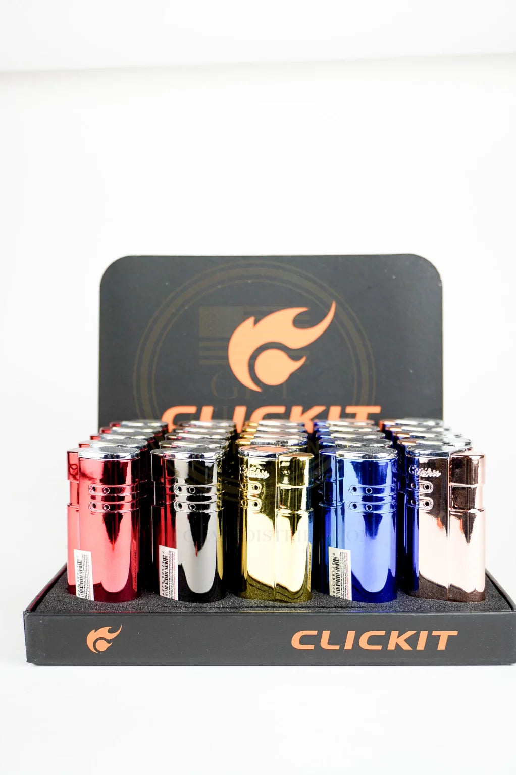 CLICKIT - Triple Flame Torch Lighter | 25 Units / Display | Display