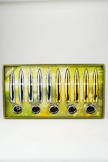 YOMIN Bullets Key Chain  Lighter - 10 ct/ box | Gold | Silver