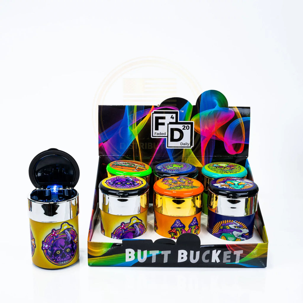 DAILY BUTT BUCKET LED ASH TRAY DISPLAY- 6CT