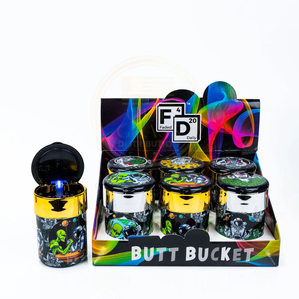 DAILY BUTT BUCKET LED ASH TRAY DISPLAY- 6CT