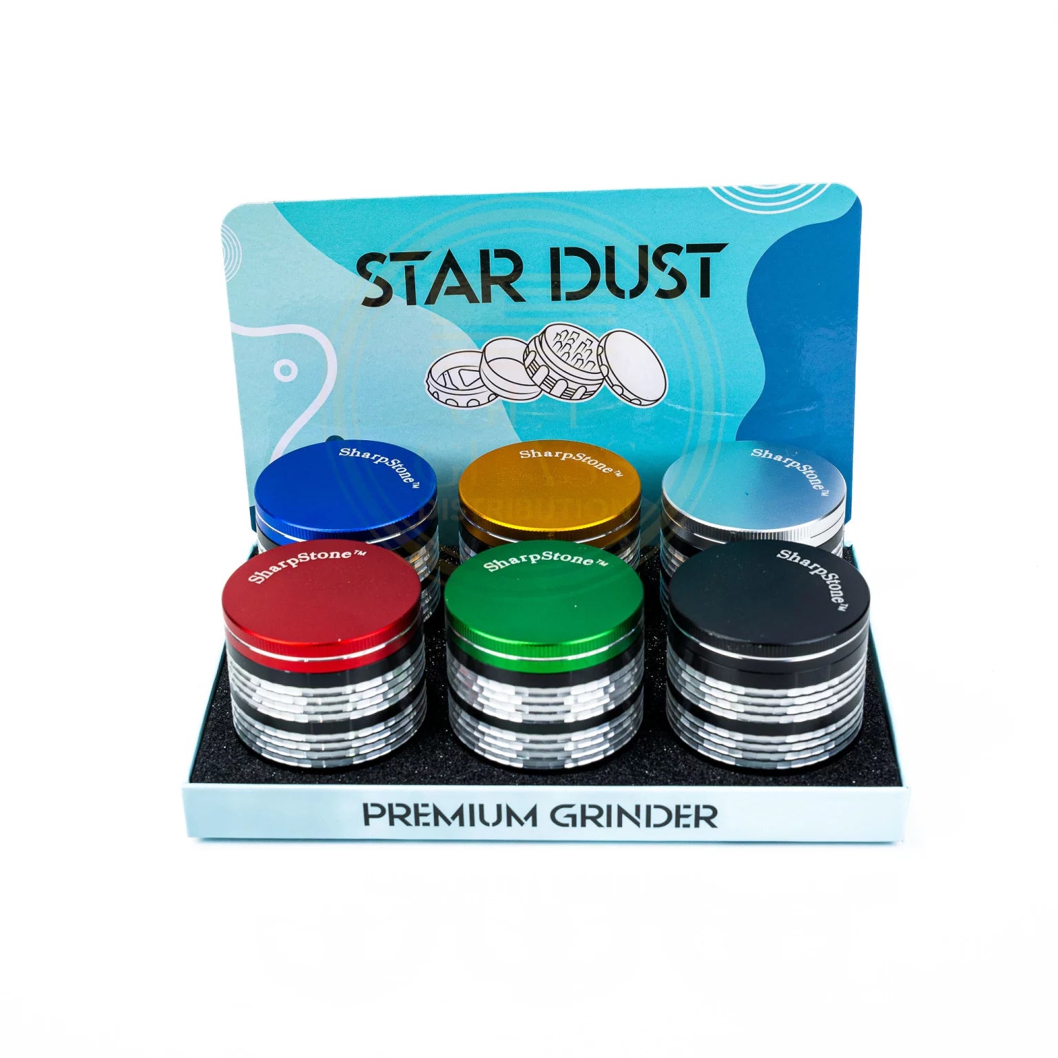 Premium 63MM 4 Piece Grinder and Ashtray with Double Belt | UNIT Main image