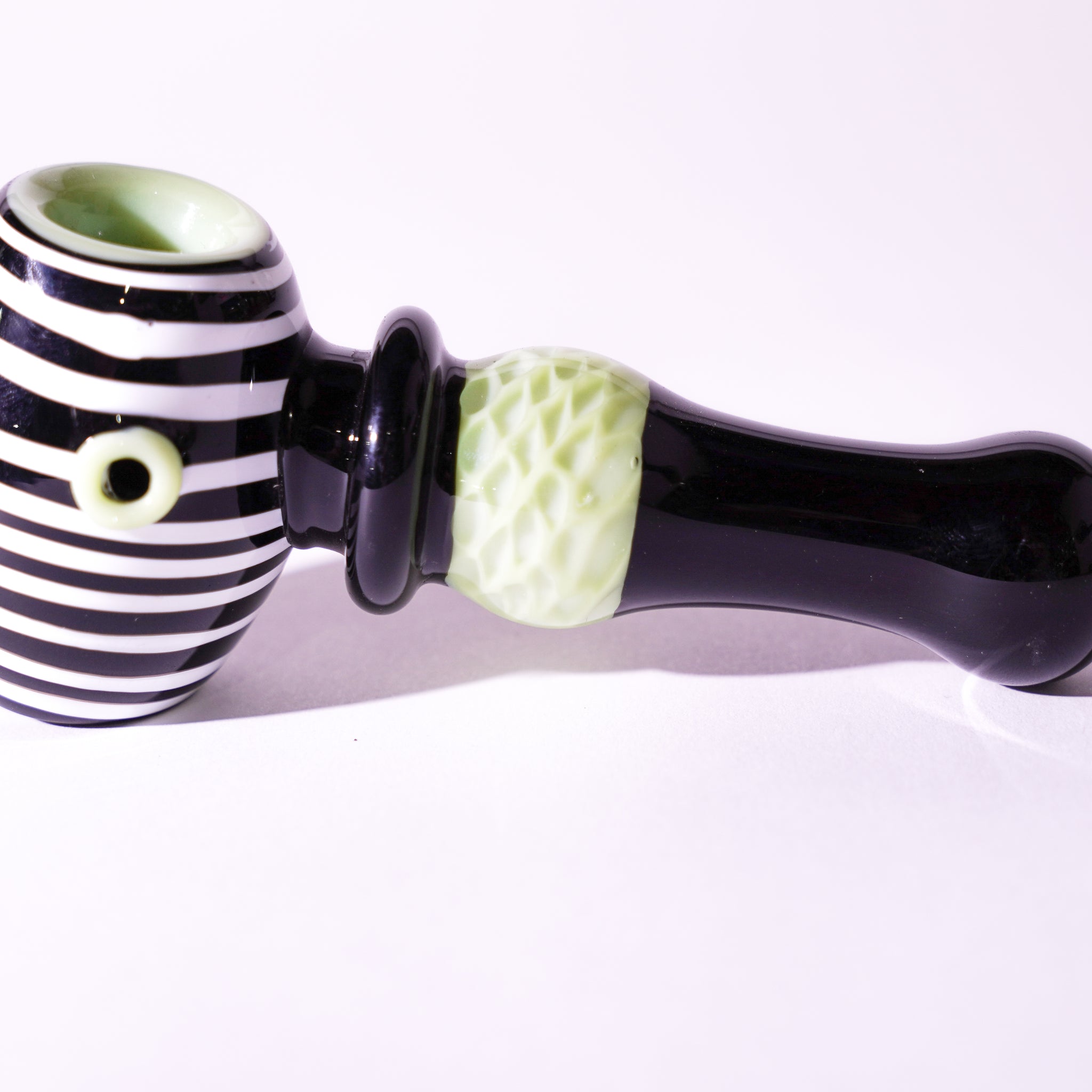Premium Slyme Black Handpipe with spiral head | HP346