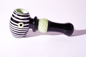 Premium Slyme Black Handpipe with spiral head | HP346