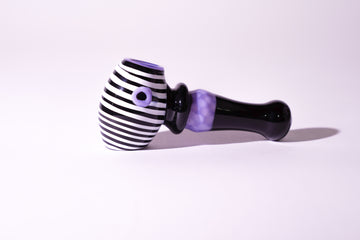Premium Slyme Black Handpipe with spiral head | HP346