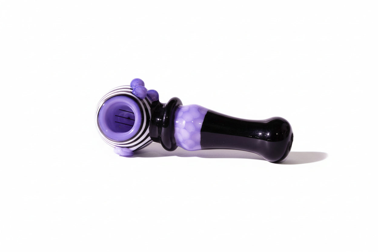 Premium Slyme Black Handpipe with spiral head | HP346 Secondary image