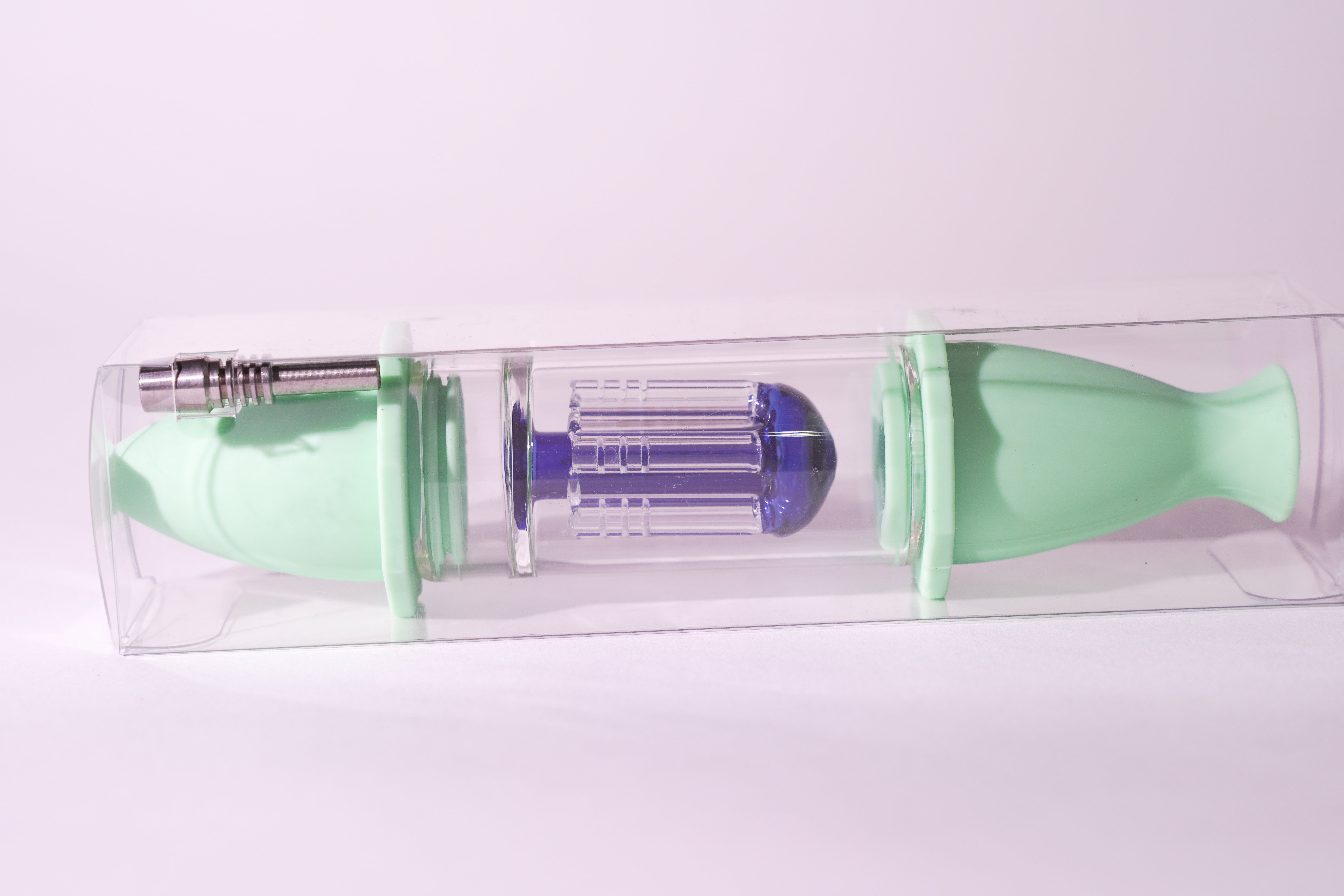 Aleaf - Silicon Nectar Collector with Glass Matrix Perk and Titanium Tip | Single Unit Secondary image