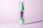 Aleaf - Silicon Nectar Collector with Glass Matrix Perk and Titanium Tip | Single Unit