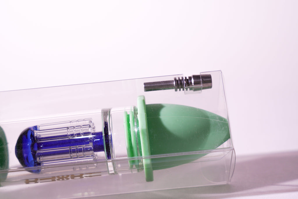 Aleaf - Silicon Nectar Collector with Glass Matrix Perk and Titanium Tip | Single Unit