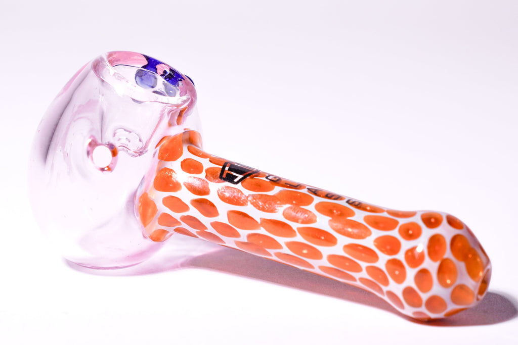 IC Glass Dual Tone Slime Hand Pipe | Honeycomb Neck | ICHP162