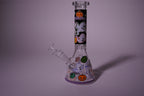 Wholesale Halloween Beaker Bong with Comic Prints | Thick Glass Water Pipe | 10" | 4 Colors | WP4503
