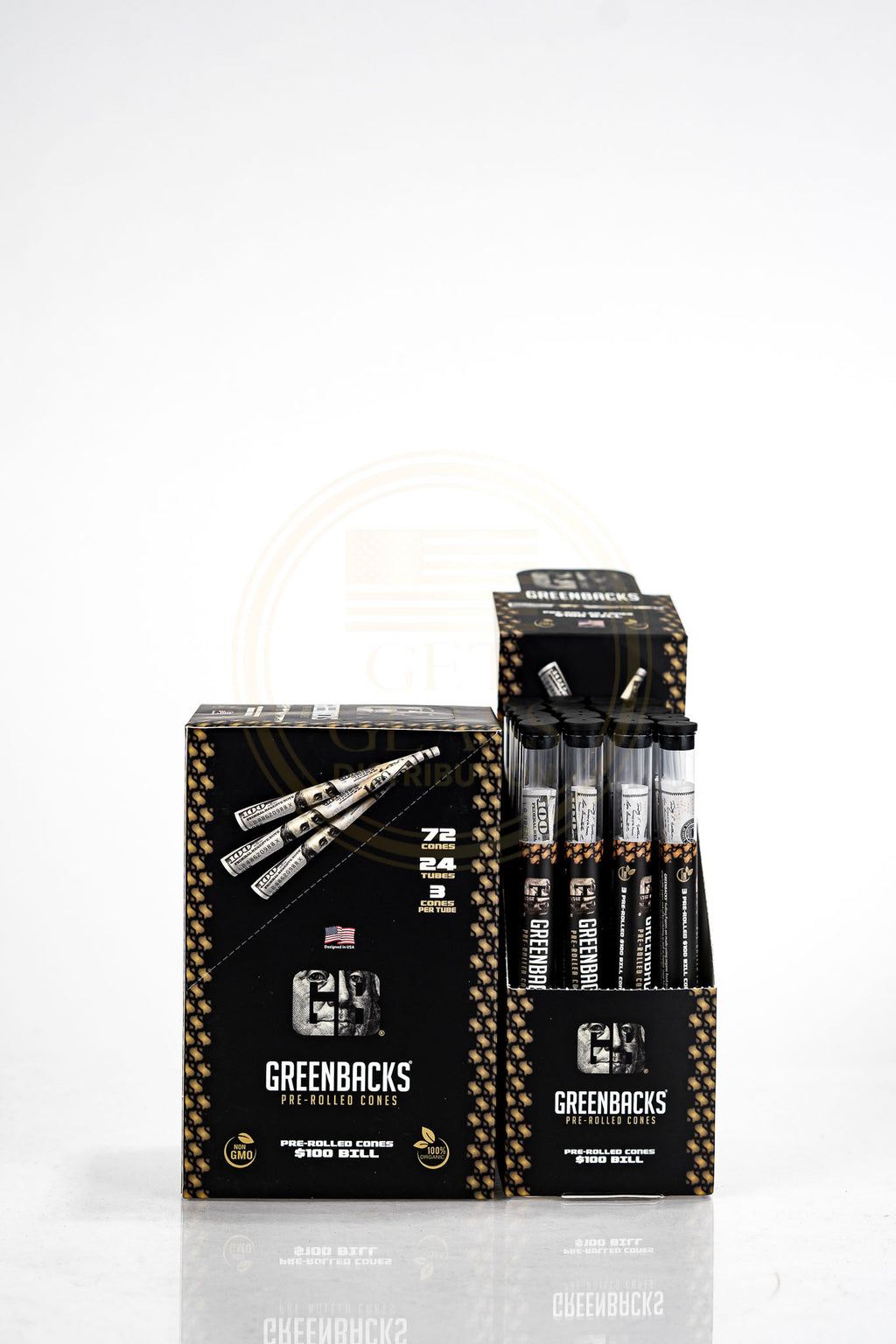 Greenbacks $100 Bill Pre Rolled Cones
