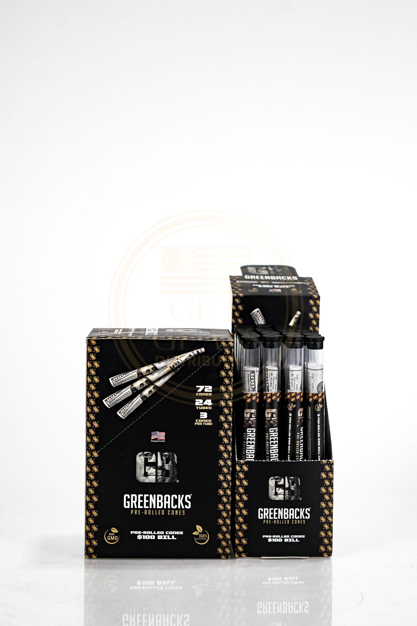 Greenbacks $100 Bill Pre Rolled Cones