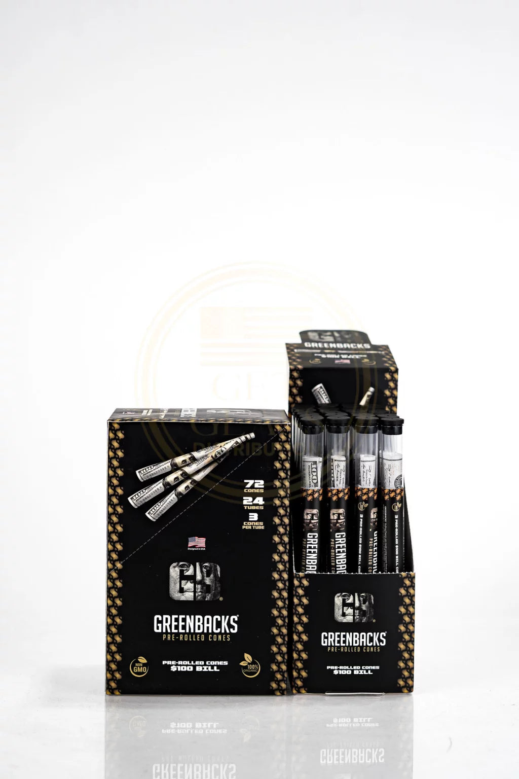 Greenbacks $100 Bill Pre Rolled Cones