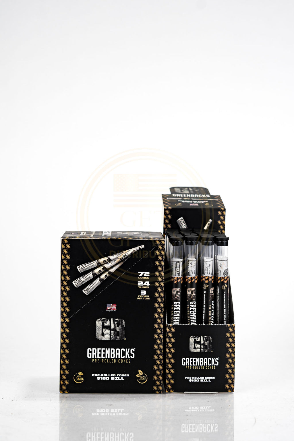 Greenbacks $100 Bill Pre Rolled Cones