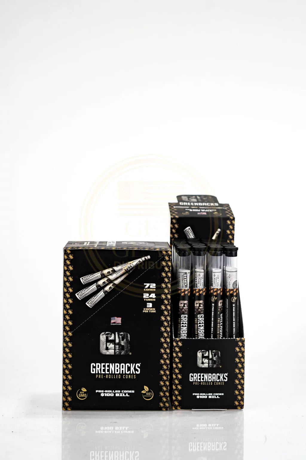 Greenbacks $100 Bill Pre Rolled Cones