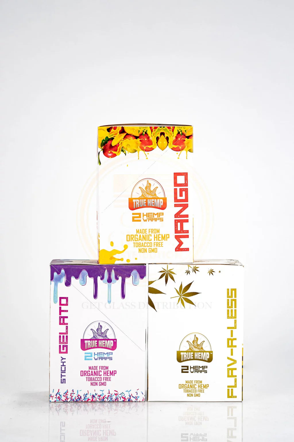 True Hemp Organic Hemp Wraps Non GMO - 2 Wraps Per Pack  | 25 Pack Display Box