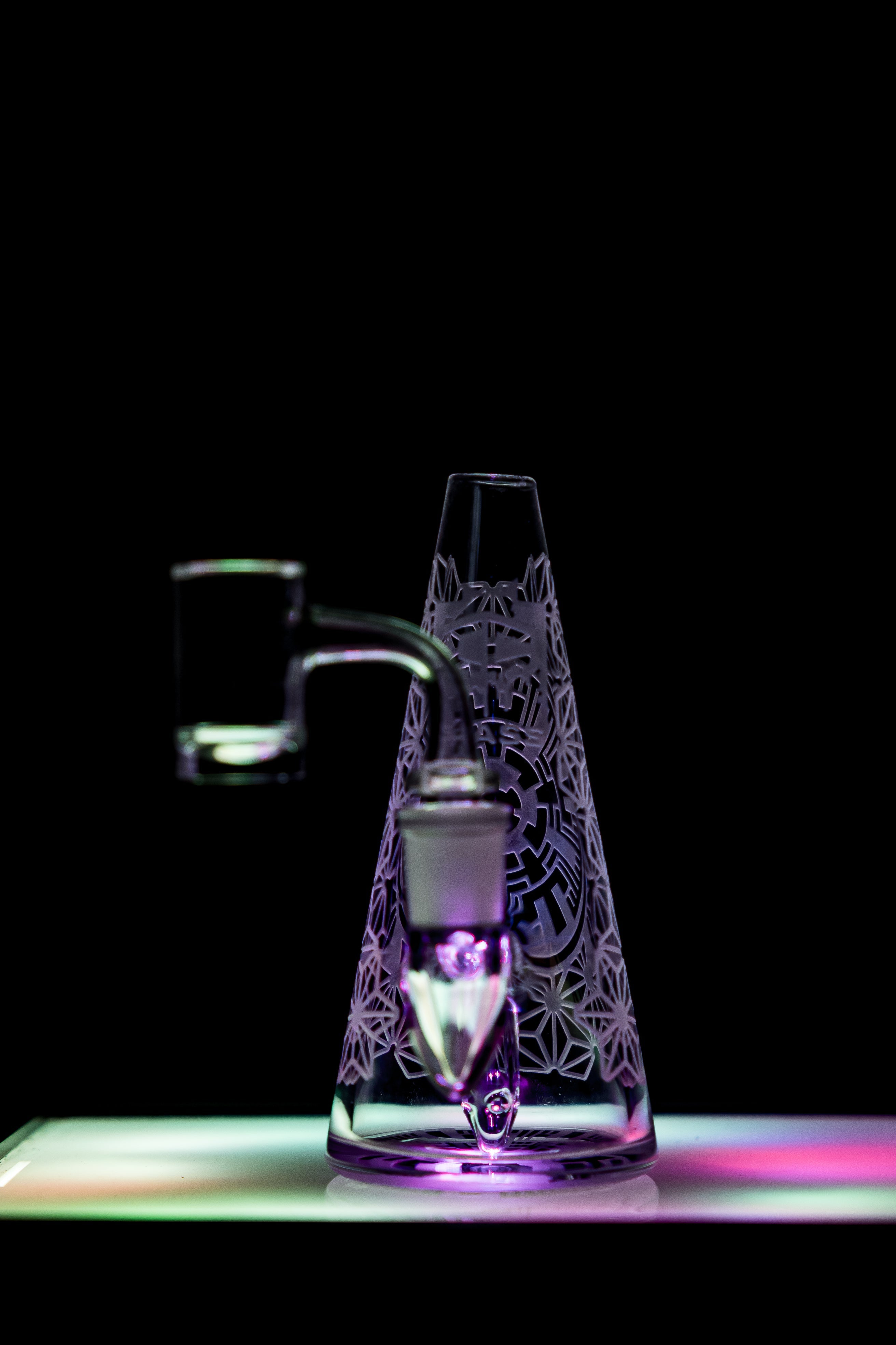 IC Glass Cone Rig Engraved
