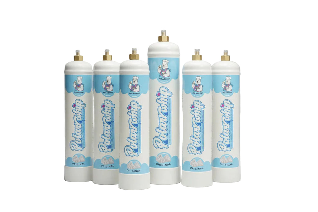 Polar Gas 640G |  FOOD-GRADE CREAM CHARGER FOR FOOD/CATERING  PURPOSE ONLY | 6TANKS/CASE