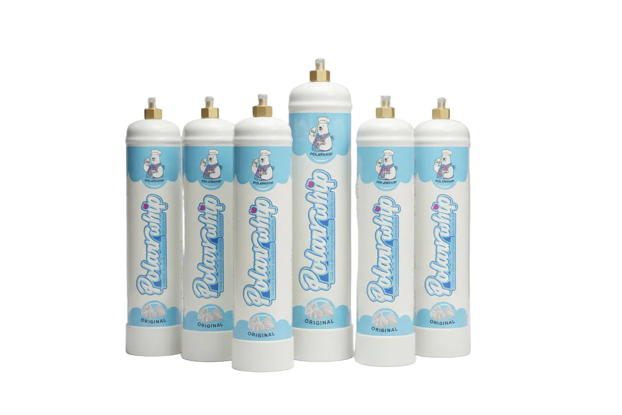 Polar Gas 640G |  FOOD-GRADE CREAM CHARGER FOR FOOD/CATERING  PURPOSE ONLY | 6TANKS/CASE