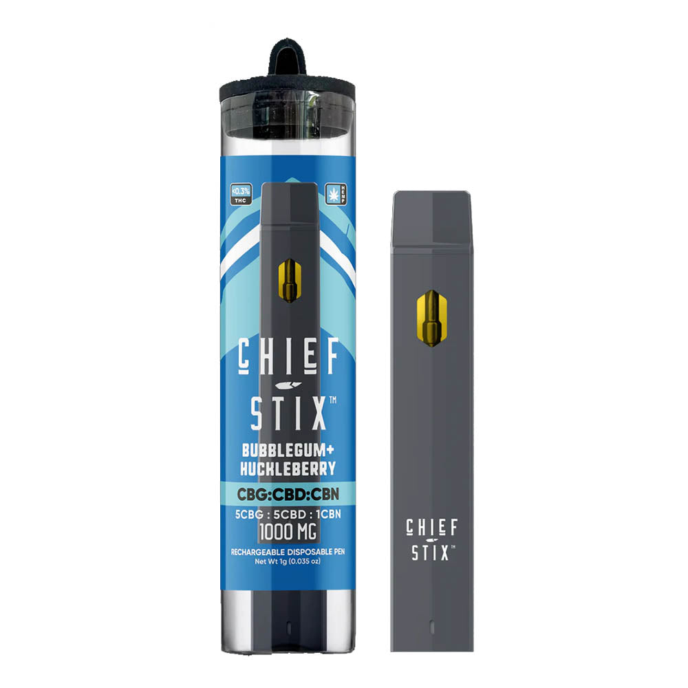 CHIEF STIX - 1G Rechargeable Disposable Pen | Assorted 3 Flavors