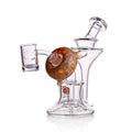 Donut-Shaped Glass Recycler Dab Rig by IC Glass
