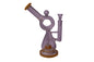 Donut Hole Recycler with Ball on Top | Unique Glass Water Pipe | Wholesale Distributor