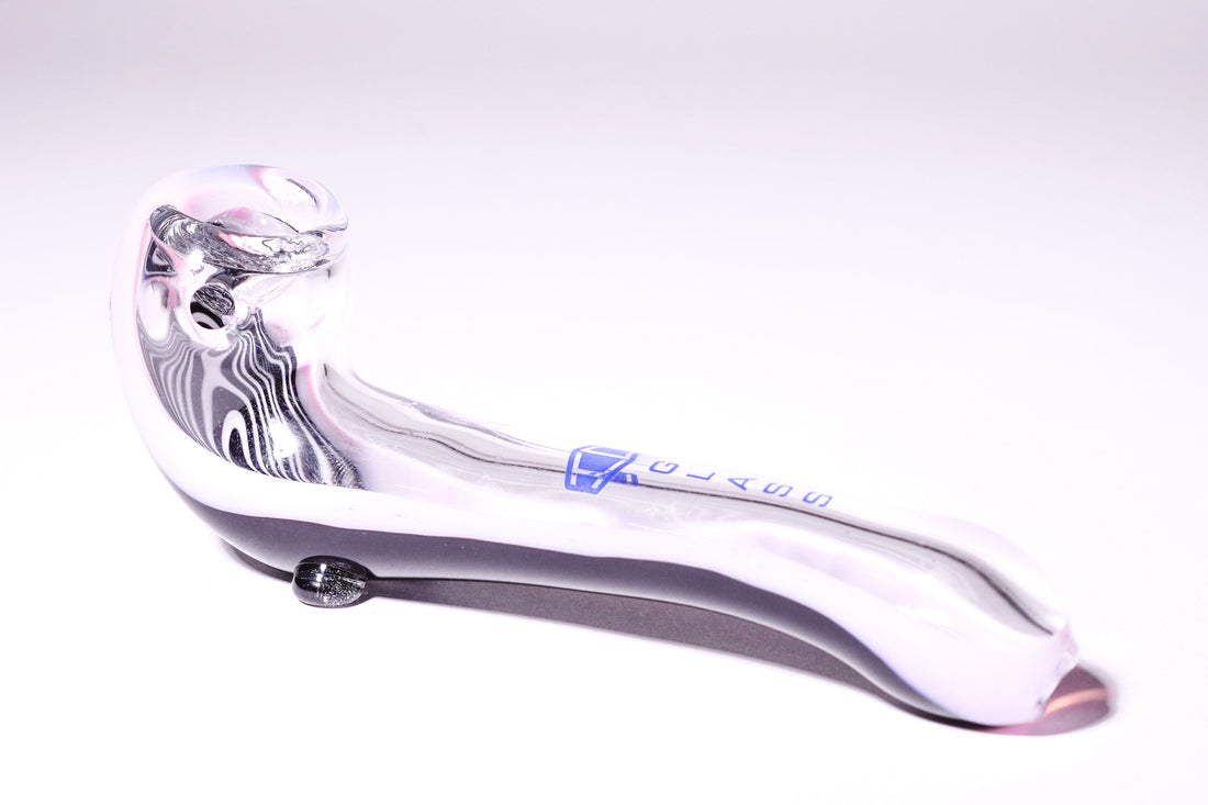 IC Glass - Dual Tone Sherlock Pipe Design Hand Pipe with See-Through for Smoke | 3 Colors | ICHP159