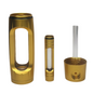 Dual function glass bubbler with interchangeable bowl stem for customizable smoking experience and easy maintenance