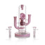 Durable IC GLASS dual bowl rig pink 