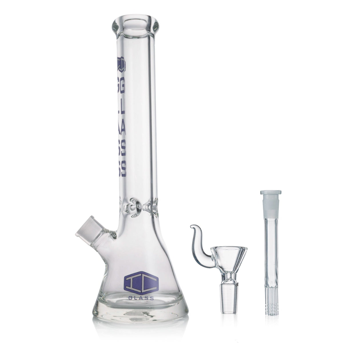 Durable heavy base beaker bong 