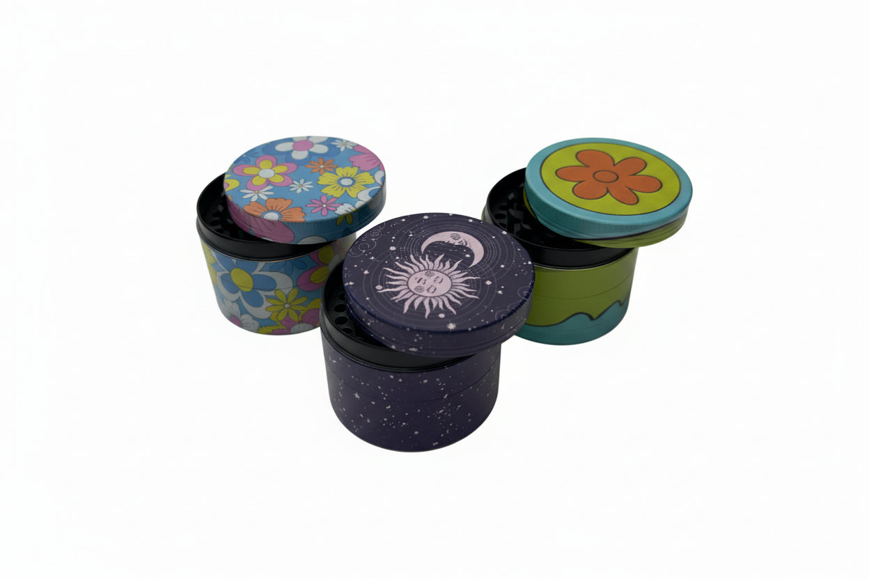 SKY HIGH - 55MM Herb Grinder | Assorted 3 Styles | Single Unit