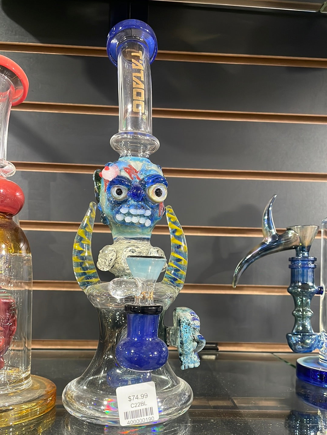 Tatoo- Monster Head  Water Pipe