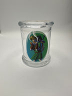 Air tight Glass container jars with print - LARGE | BOX OF 2 UNITS | BOX