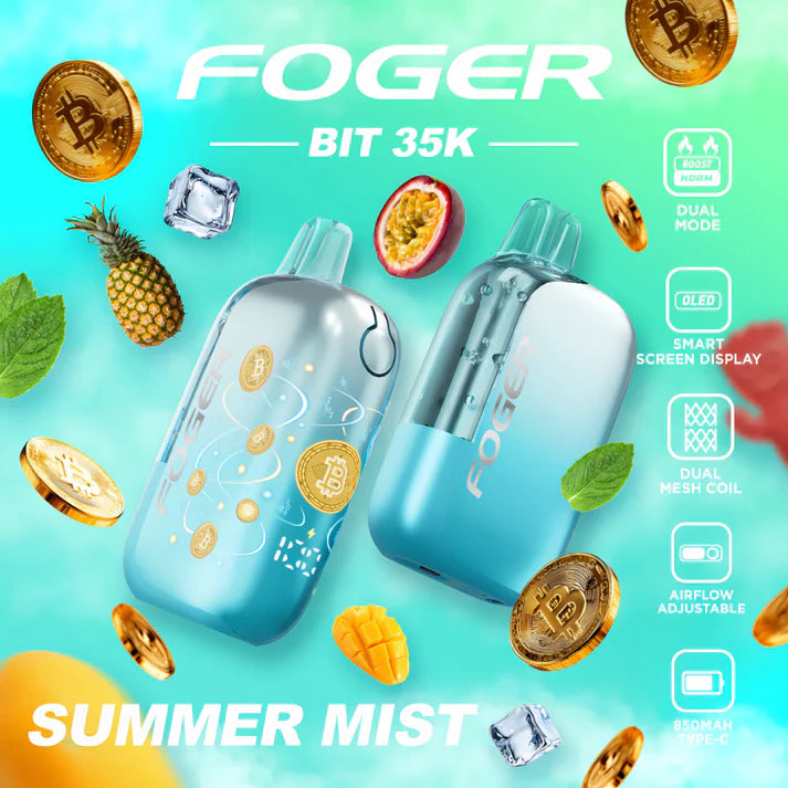 Foger Bit 35K Disposable Vape | 35,000 Puffs | 5 Units/Box | Wholesale