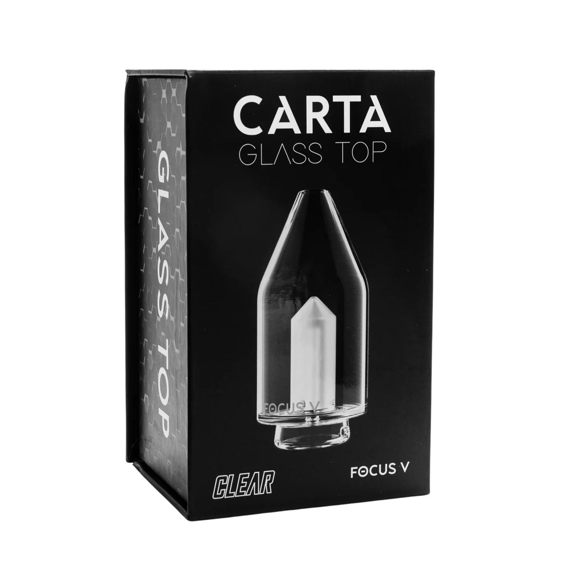 Focus V Carta Glass Top compatible with Carta and Carta 2 for smooth, flavorful vapor sessions.