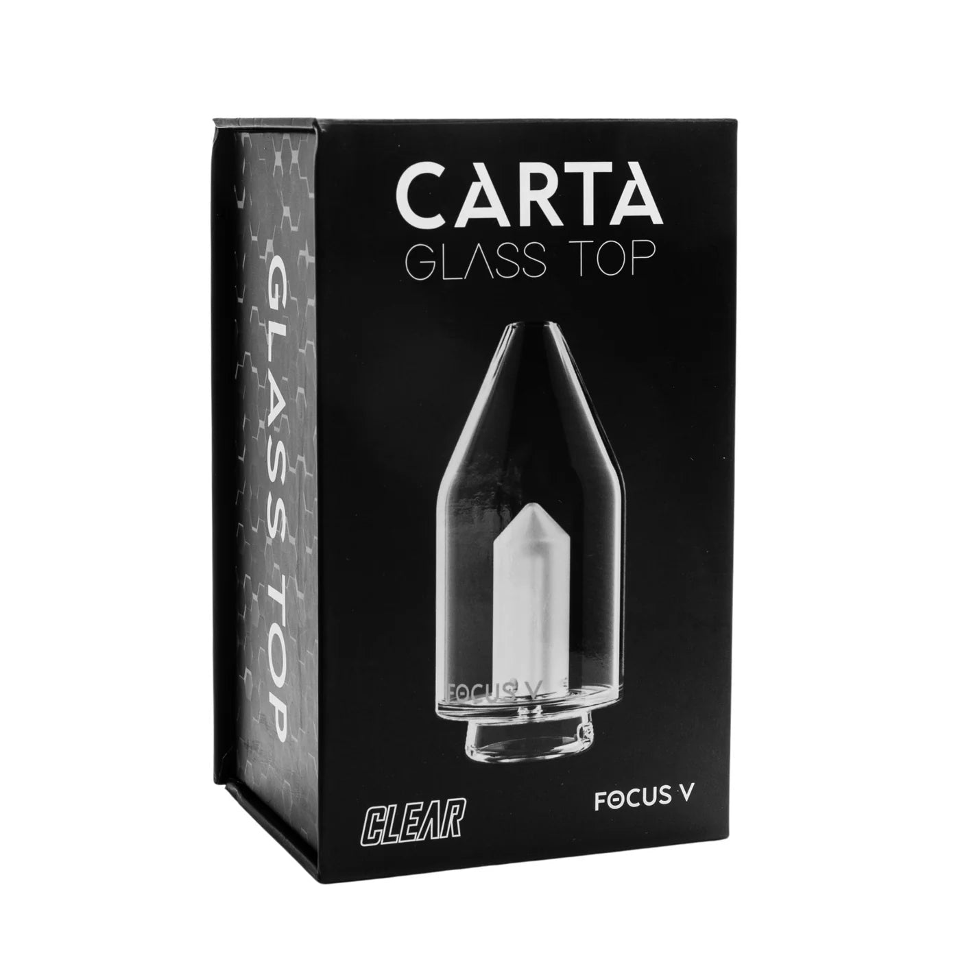 Focus V Carta Glass Top compatible with Carta and Carta 2 for smooth, flavorful vapor sessions.