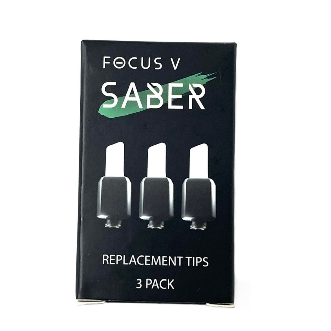 3-pack Focus V Saber Replacement Tips for electronic dab tool accessories.