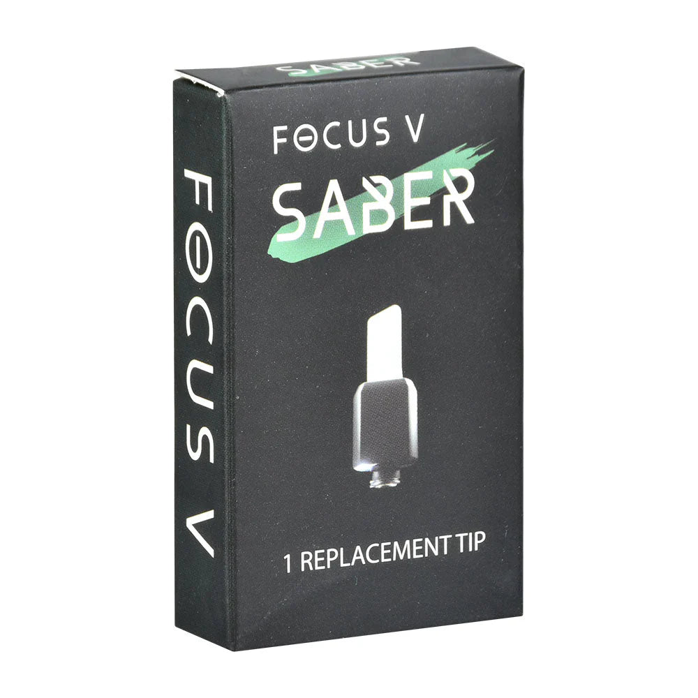 Single replacement tip for Focus V Saber electronic dab tool – durable, precise, and perfect for clean dabbing sessions. Main image