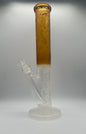 Thick glass Frosted & Engraved straight shooter | 15" | WP4093