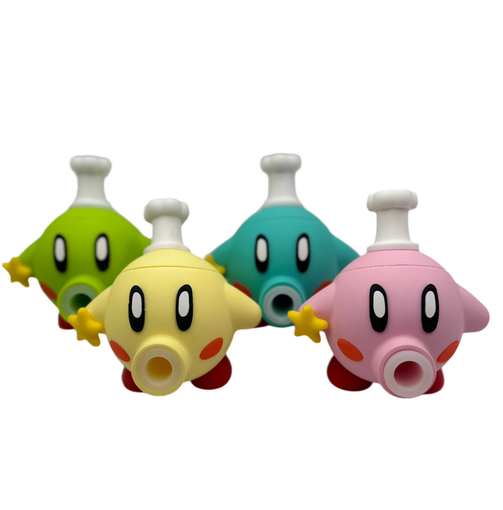 Silicone - Kirby Water Pipe | 5 Colors | Single Unit
