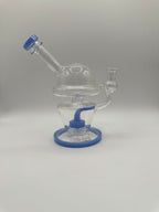 Fab Egg Rig with Colored Base and Mouthpiece | RI1026 | Wholesale Glass Water Pipe
