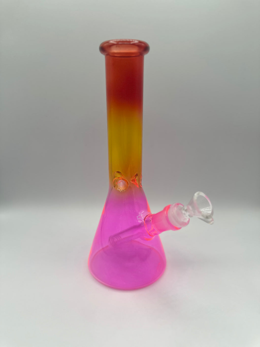 10" Rasta Beaker Bong – Glass Water Pipe with Downstem & Bowl