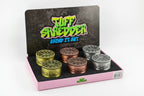 Tuff Shredder - 45MM Antique Style 4 Piece Grinder with Ashtray | 6 Units / Box | Box