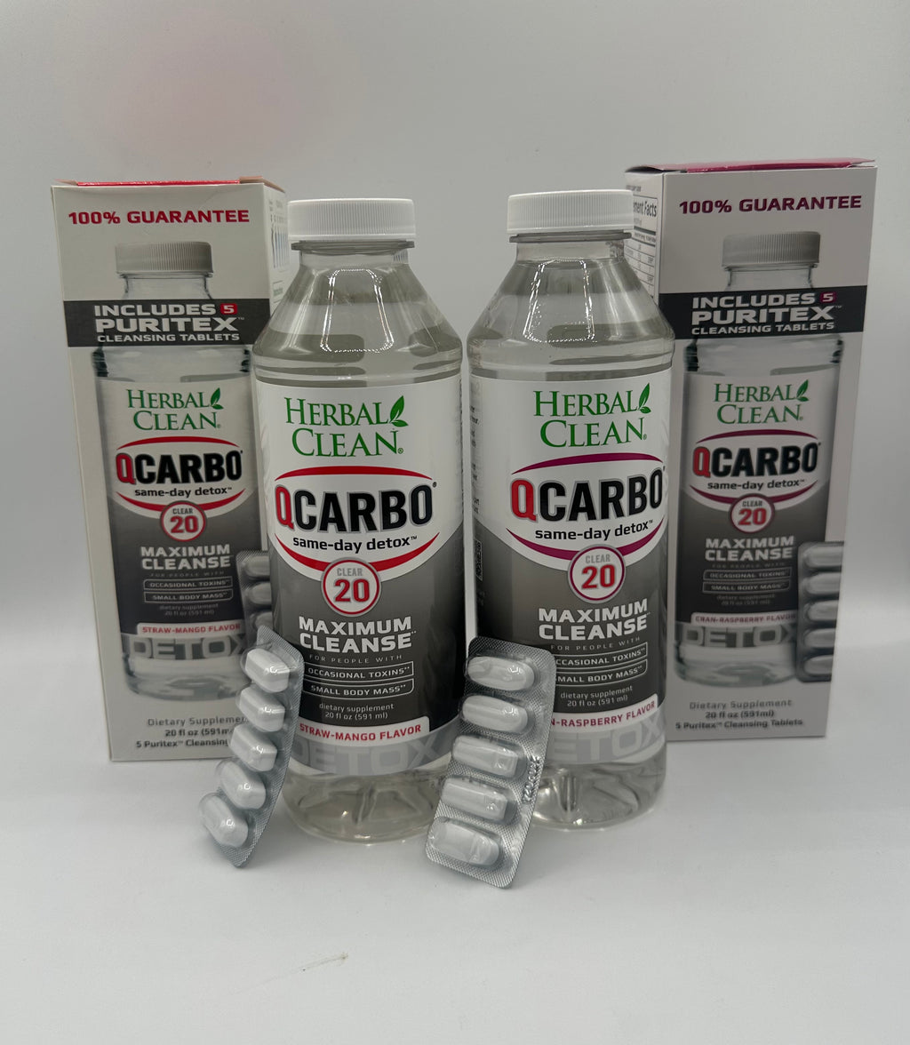 QCarbo Herbal Clean - 20oz Clear Detox Kit | Single Unit
