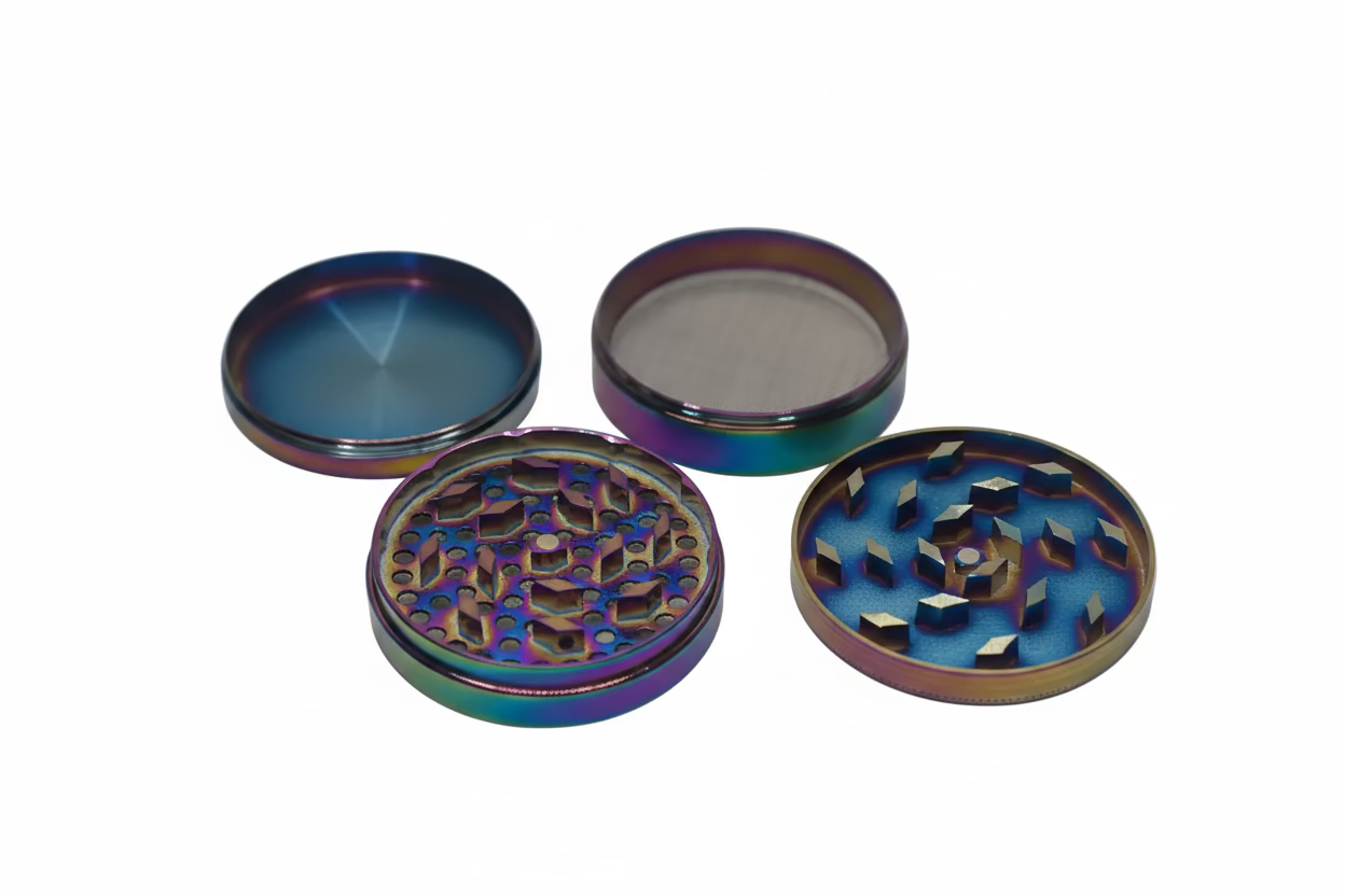 Tuff Shredder - 80*40mm Rainbow Grinder | Single Unit