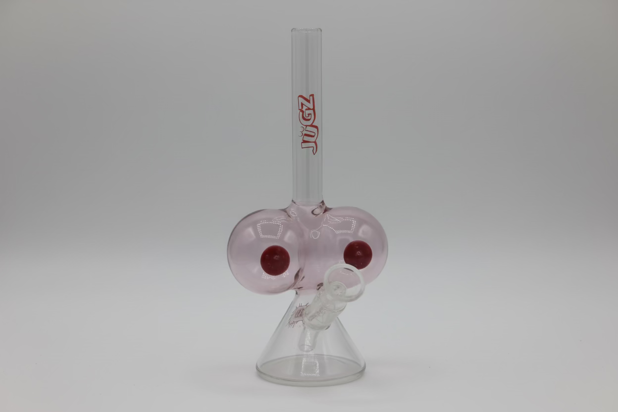 Jugz Beaker A-Cup Bong – Glass Water Pipe with Downstem & Bowl Piece