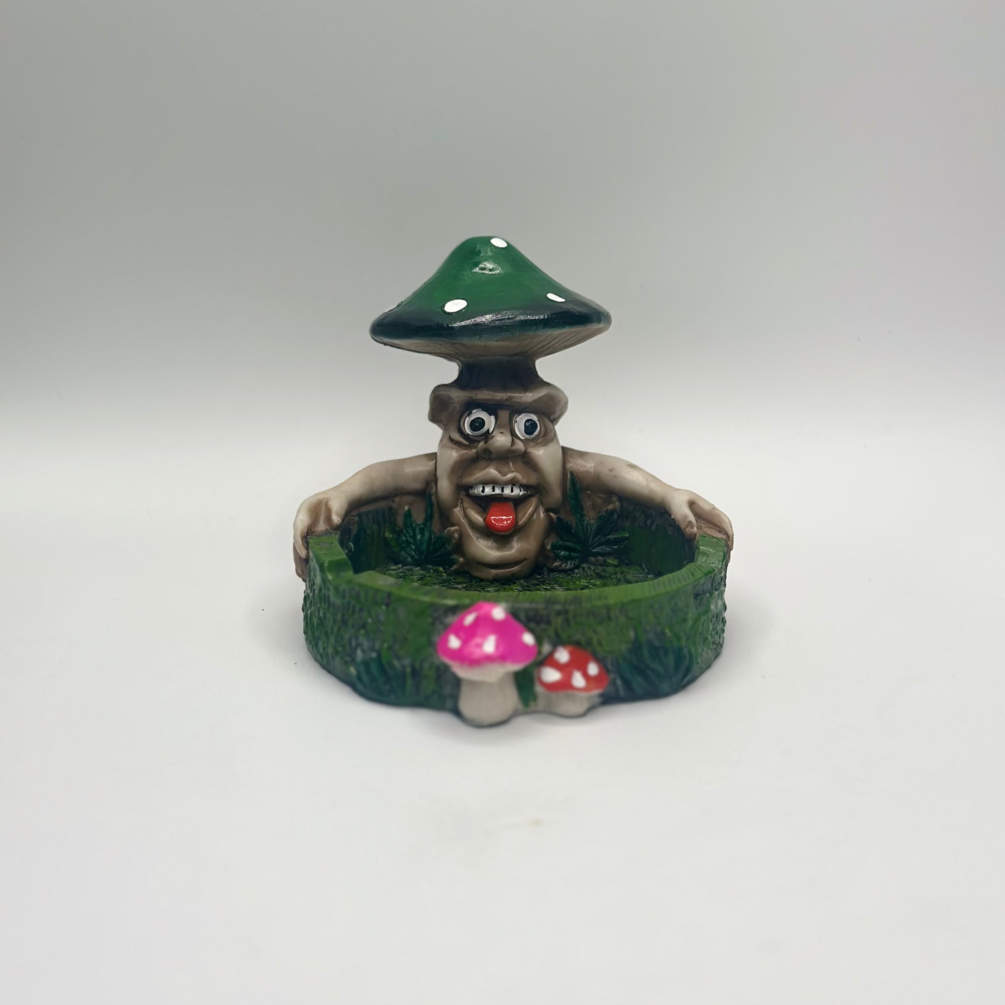 Mushroom on top of Monster & holding ash tray Ceramic
