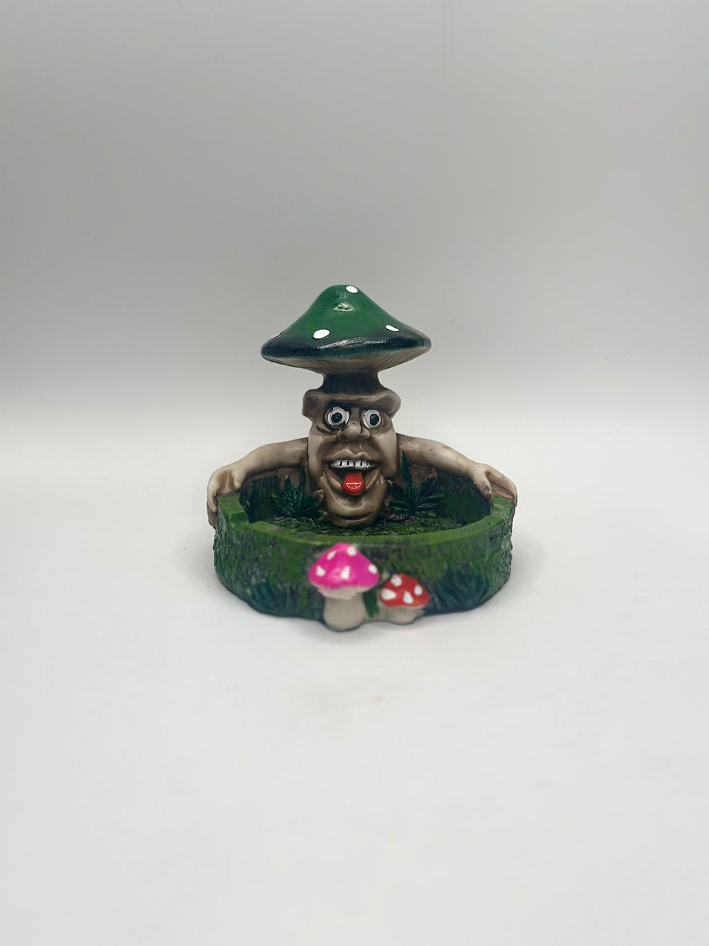 Mushroom on top of Monster & holding ash tray Ceramic