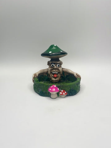Mushroom on top of Monster & holding ash tray Ceramic