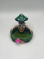 Mushroom on top of Monster & holding ash tray Ceramic